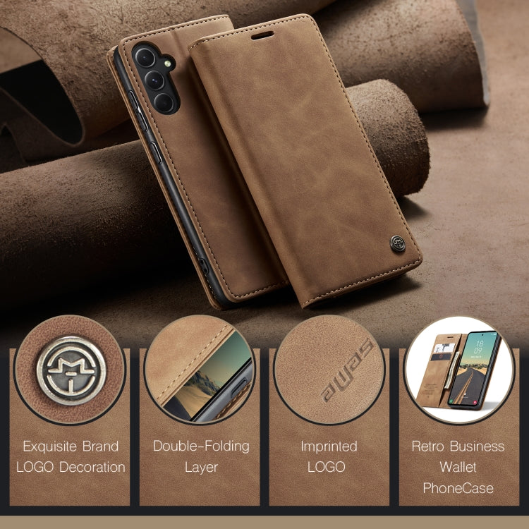 For Samsung Galaxy S23 FE 5G CaseMe 013 Multifunctional Horizontal Flip Leather Phone Case(Brown) - Galaxy S23 FE 5G Cases by CaseMe | Online Shopping South Africa | PMC Jewellery | Buy Now Pay Later Mobicred