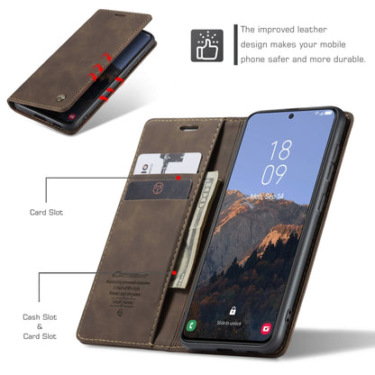 For Samsung Galaxy S24+ 5G CaseMe 013 Multifunctional Horizontal Flip Leather Phone Case(Coffee) - Galaxy S24+ 5G Cases by CaseMe | Online Shopping South Africa | PMC Jewellery | Buy Now Pay Later Mobicred