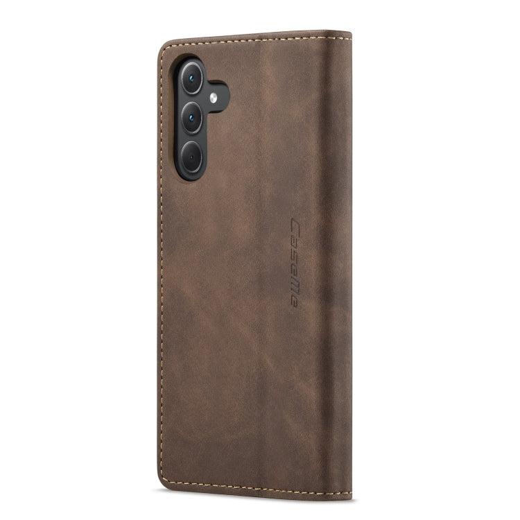 For Samsung Galaxy A35 5G CaseMe 013 Multifunctional Horizontal Flip Leather Phone Case(Coffee) - Galaxy Phone Cases by CaseMe | Online Shopping South Africa | PMC Jewellery | Buy Now Pay Later Mobicred