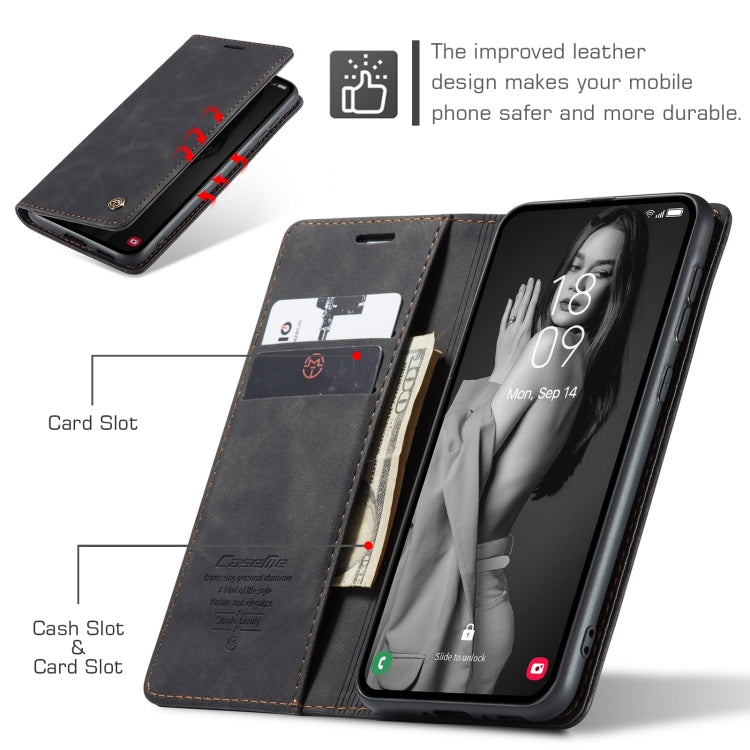 For Samsung Galaxy A55 5G CaseMe 013 Multifunctional Horizontal Flip Leather Phone Case(Black) - Galaxy Phone Cases by CaseMe | Online Shopping South Africa | PMC Jewellery | Buy Now Pay Later Mobicred