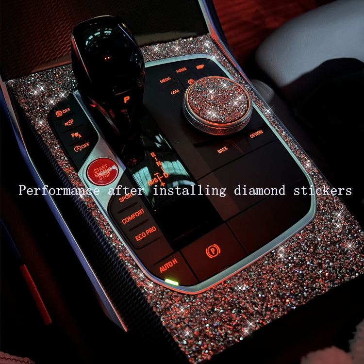 For Ford Mustang 2015-2020 Car Gear Shift Outer Ring Diamond Decoration Sticker, Left and Right Drive - Car Interior Mouldings by PMC Jewellery | Online Shopping South Africa | PMC Jewellery | Buy Now Pay Later Mobicred