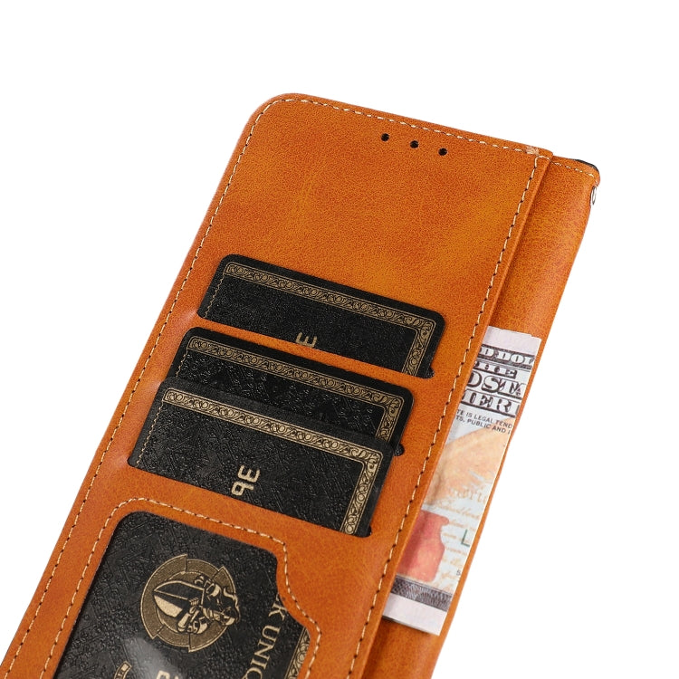 For Google Pixel 9 Pro KHAZNEH Dual-color Cowhide Texture Flip Leather Phone Case(Black) - Google Cases by PMC TechLife | Online Shopping South Africa | PMC TechLife | Buy Now Pay Later Mobicred