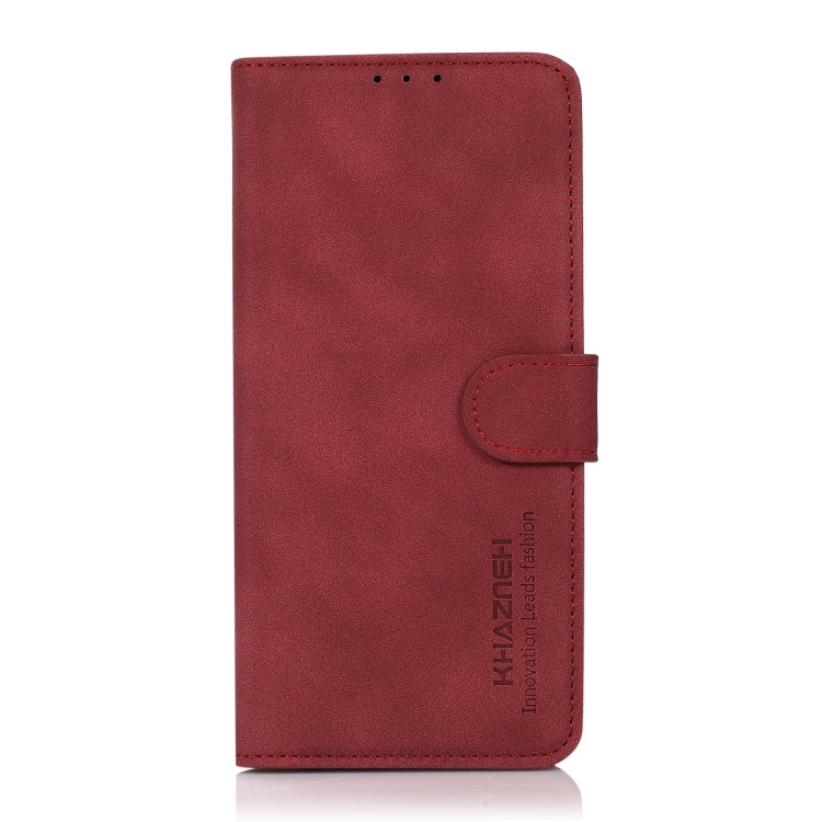 For Google Pixel 9 Pro KHAZNEH Matte Texture Leather Phone Case(Red) - Google Cases by PMC Jewellery | Online Shopping South Africa | PMC Jewellery | Buy Now Pay Later Mobicred