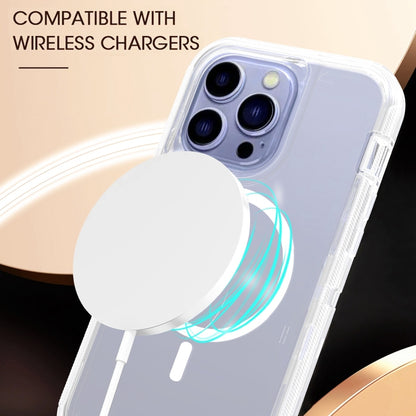 For iPhone 13 Pro Max Shockproof MagSafe Magnetic Phone Case(Transparent) - iPhone 13 Pro Max Cases by PMC Jewellery | Online Shopping South Africa | PMC Jewellery