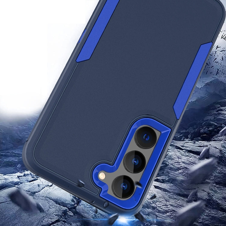 For Samsung Galaxy S25 / S24 5G Magnetic 2 in 1 PC Hybrid TPU Phone Case(Royal Blue+Dark Blue) - Galaxy S24 5G Cases by PMC Jewellery | Online Shopping South Africa | PMC Jewellery | Buy Now Pay Later Mobicred