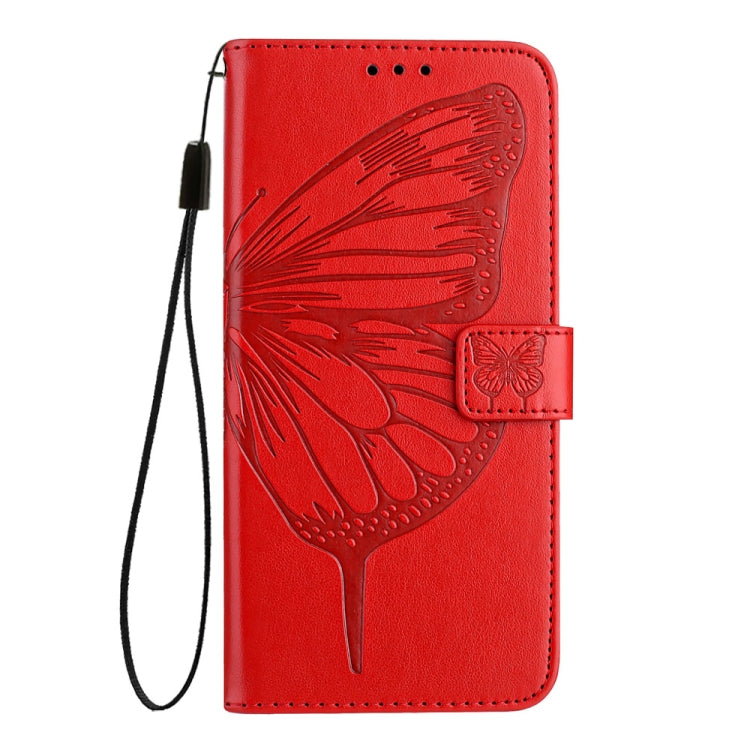 For Huawei Pura 70 Pro Embossed Butterfly Leather Phone Case(Red) - Huawei Cases by PMC Jewellery | Online Shopping South Africa | PMC Jewellery | Buy Now Pay Later Mobicred