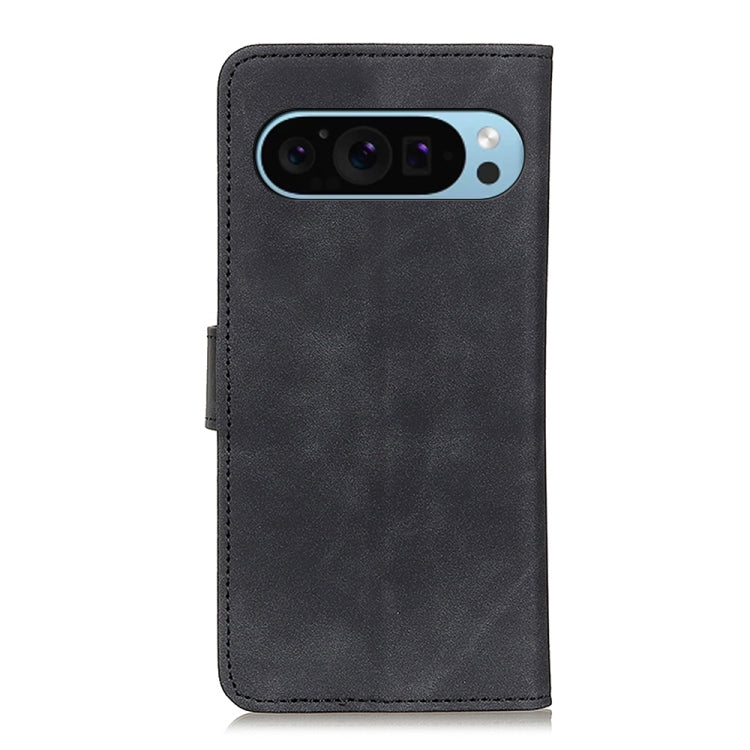 For Google Pixel 9 KHAZNEH Retro Texture Flip Leather Phone Case(Black) - Google Cases by PMC Jewellery | Online Shopping South Africa | PMC Jewellery | Buy Now Pay Later Mobicred