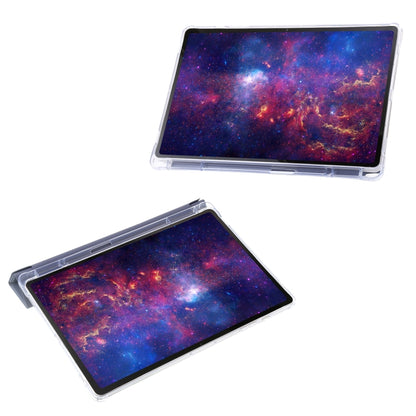 For Samsung Galaxy Tab S10+ / S9+ Clear Acrylic Deformation Leather Tablet Case(Lavender) - Tab S10+ Cases by PMC Jewellery | Online Shopping South Africa | PMC Jewellery | Buy Now Pay Later Mobicred