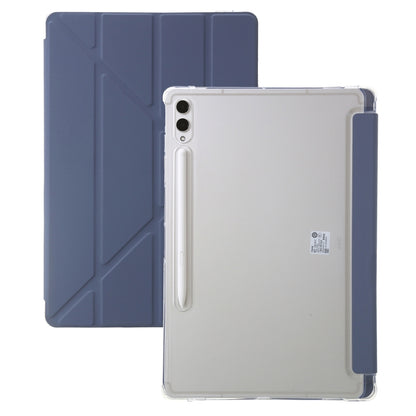 For Samsung Galaxy Tab S9 FE Clear Acrylic Deformation Leather Tablet Case(Lavender) - Galaxy Tab S9 FE by PMC Jewellery | Online Shopping South Africa | PMC Jewellery