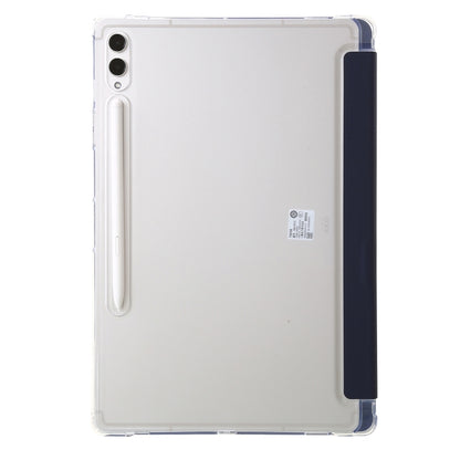 For Samsung Galaxy Tab S9 FE Clear Acrylic Deformation Leather Tablet Case(Dark Blue) - Galaxy Tab S9 FE by PMC Jewellery | Online Shopping South Africa | PMC Jewellery