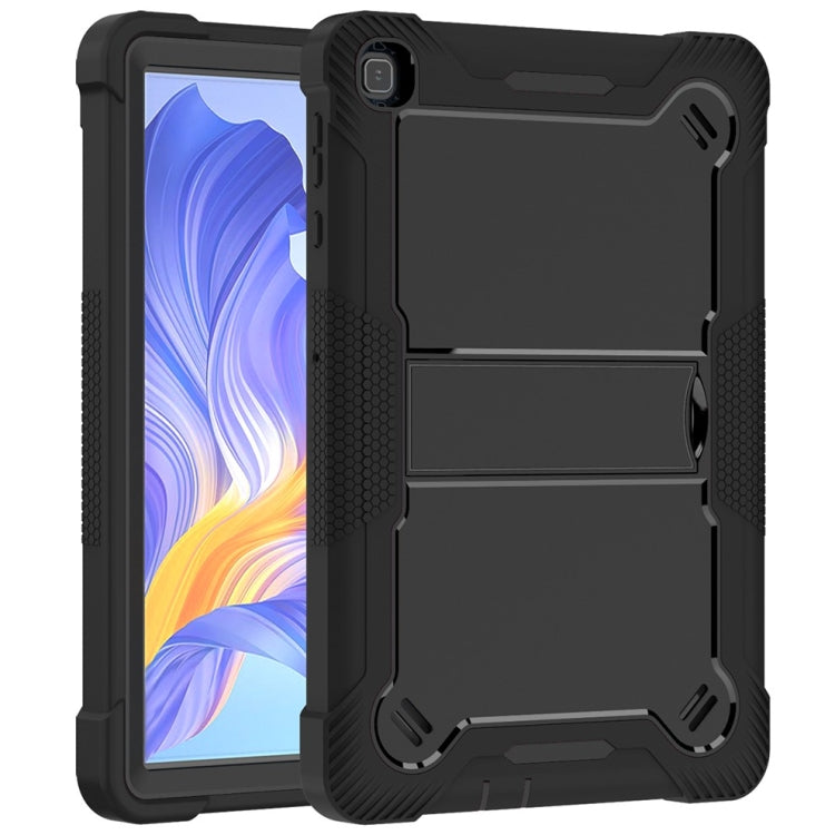 For Honor Pad X8 Shockproof Silicone Hybrid PC Tablet Case with Holder(Black) - Honor by PMC TechLife | Online Shopping South Africa | PMC TechLife