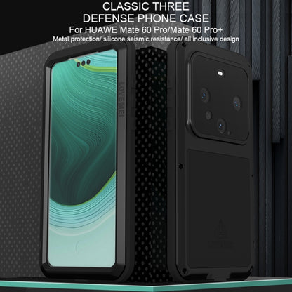 For Huawei Mate 60 Pro / 60 Pro+ LOVE MEI Metal Shockproof Life Waterproof Dustproof Phone Case(Army Green) - Huawei Cases by LOVE MEI | Online Shopping South Africa | PMC Jewellery