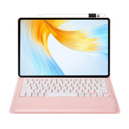 For Lenovo Xiaoxin Pad Pro 12.7 inch AM24 TPU Ultra-thin Detachable Bluetooth Keyboard Tablet Leather Case(Pink) - Lenovo Keyboard by PMC Jewellery | Online Shopping South Africa | PMC Jewellery