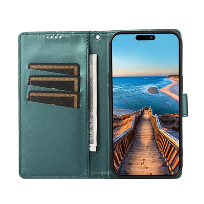 For Xiaomi Redmi Note 12 Pro 5G Global PU Genuine Leather Texture Embossed Line Phone Case(Green) - Xiaomi Cases by PMC Jewellery | Online Shopping South Africa | PMC Jewellery | Buy Now Pay Later Mobicred