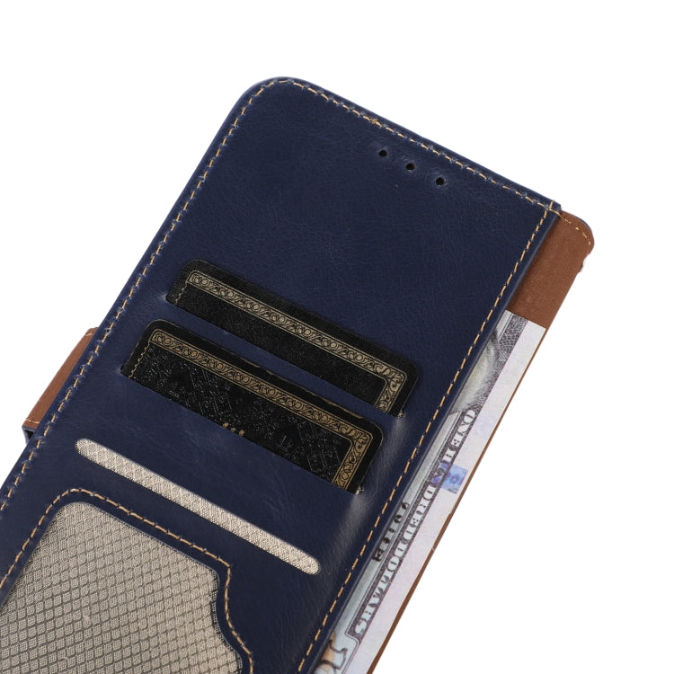 For Xiaomi Redmi Note 13 Pro 4G/Poco M6 Pro Magnetic Crazy Horse Texture Genuine Leather RFID Phone Case(Blue) - Note 13 Pro Cases by PMC Jewellery | Online Shopping South Africa | PMC Jewellery | Buy Now Pay Later Mobicred