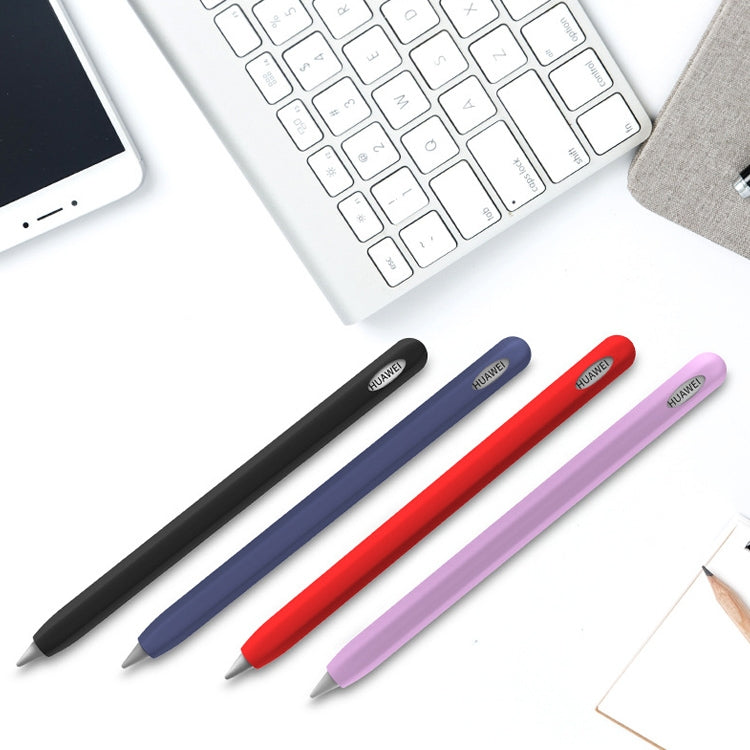 For Huawei M-pencil Stylus Touch Pen Integrated Non-slip Silicone Protective Cover(Gray) - Pencil Accessories by PMC Jewellery | Online Shopping South Africa | PMC Jewellery | Buy Now Pay Later Mobicred