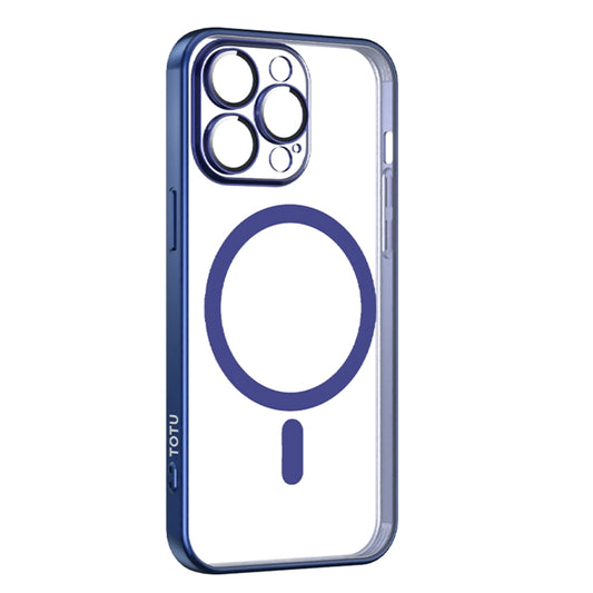 For iPhone 15 Pro Max TOTUDESIGN PC-3 Series MagSafe Electroplating TPU Phone Case(Blue) - iPhone 15 Pro Max Cases by TOTUDESIGN | Online Shopping South Africa | PMC Jewellery