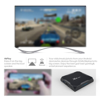 X96 max+ 4K Smart TV Box with Remote Control, Android 9.0, Amlogic S905X3 Quad-Core Cortex-A55,2GB+16GB, Support LAN, AV, 2.4G/5G WiFi, USBx2,TF Card, EU Plug - Amlogic S905 by PMC Jewellery | Online Shopping South Africa | PMC Jewellery | Buy Now Pay Later Mobicred