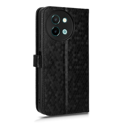 For vivo Y38 5G / Y200i Honeycomb Dot Texture Leather Phone Case(Black) - vivo Cases by PMC Jewellery | Online Shopping South Africa | PMC Jewellery | Buy Now Pay Later Mobicred