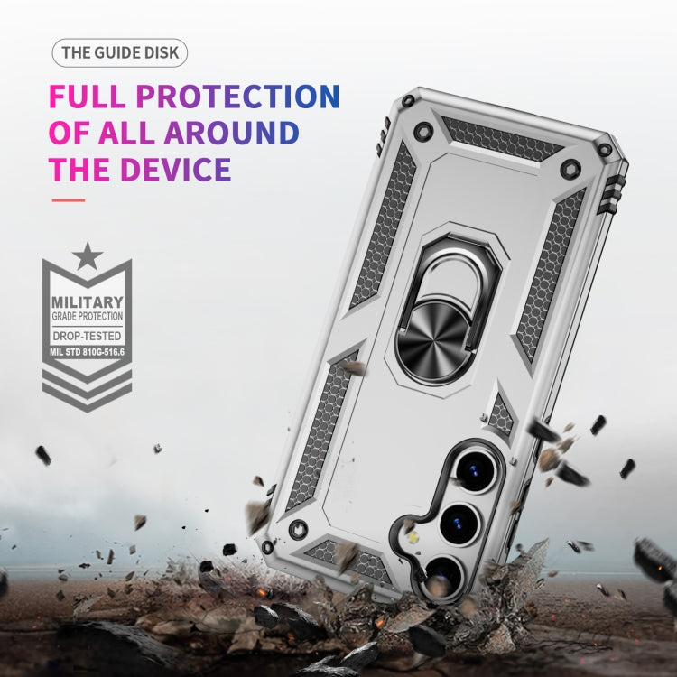 For Samsung Galaxy S25 5G Shockproof TPU + PC Phone Case(Silver) - Galaxy S25 5G Cases by PMC Jewellery | Online Shopping South Africa | PMC Jewellery | Buy Now Pay Later Mobicred