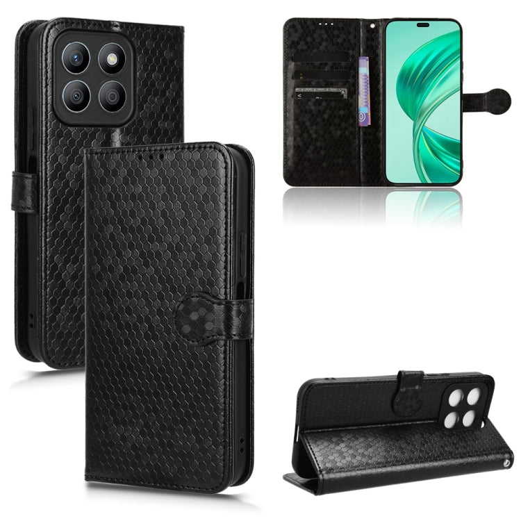For Honor X8b Honeycomb Dot Texture Leather Phone Case(Black) - free shipping - PMC TechLife - Order now!