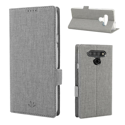 For LG Stylo 6 ViLi Side Button Magnetic Suction Type Shockproof TPU + PU Horizontal Flip Protective Case with Card Slot & Holder & Wallet(Grey) - LG by ViLi | Online Shopping South Africa | PMC Jewellery | Buy Now Pay Later Mobicred