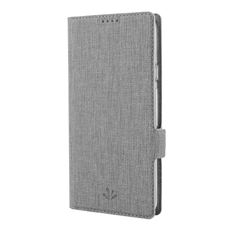 For LG Stylo 6 ViLi Side Button Magnetic Suction Type Shockproof TPU + PU Horizontal Flip Protective Case with Card Slot & Holder & Wallet(Grey) - LG by ViLi | Online Shopping South Africa | PMC Jewellery | Buy Now Pay Later Mobicred