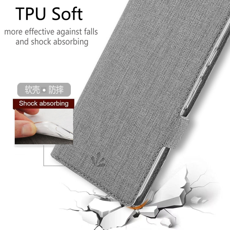 For LG Stylo 6 ViLi Side Button Magnetic Suction Type Shockproof TPU + PU Horizontal Flip Protective Case with Card Slot & Holder & Wallet(Grey) - LG by ViLi | Online Shopping South Africa | PMC Jewellery | Buy Now Pay Later Mobicred