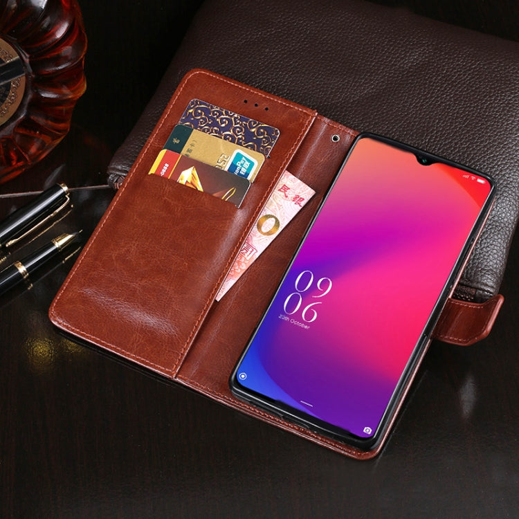For DOOGEE X95 idewei Crazy Horse Texture Horizontal Flip Leather Case with Holder & Card Slots & Wallet(Black) - More Brand by idewei | Online Shopping South Africa | PMC Jewellery | Buy Now Pay Later Mobicred