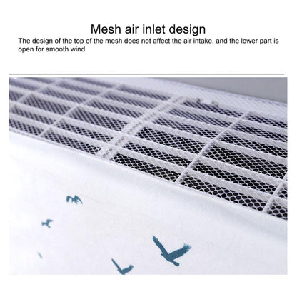 Do Not Take Dust-proof And Anti Direct Blowing Simple Wind Hanging Machine Air Conditioner Moon Cover, Size:Width 98 × Thickness 20 × Height 90cm(Round Leaf) - Dust Covers by PMC Jewellery | Online Shopping South Africa | PMC Jewellery | Buy Now Pay Later Mobicred