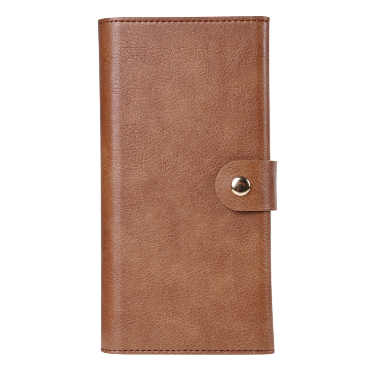 For iPhone 14 Plus ViLi GV Series MagSafe Magnetic Zipper Leather Phone Case(Brown) - iPhone 14 Plus Cases by ViLi | Online Shopping South Africa | PMC Jewellery | Buy Now Pay Later Mobicred