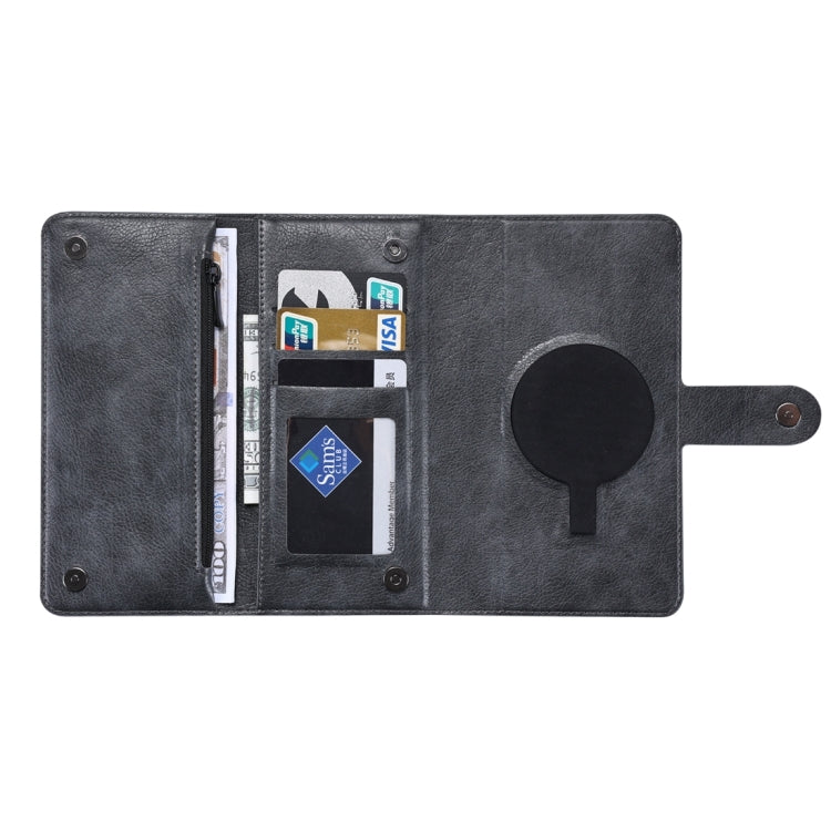 For iPhone 14 ViLi GV Series MagSafe Magnetic Zipper Leather Phone Case(Black) - free shipping - PMC Jewellery - Order now!