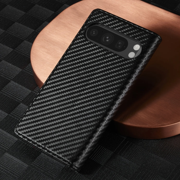 For Google Pixel 9 LC.IMEEKE Carbon Fiber Leather Phone Case(Vertical Black) - Google Cases by LC.IMEEKE | Online Shopping South Africa | PMC Jewellery | Buy Now Pay Later Mobicred