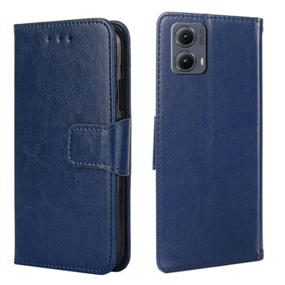 For Motorola Edge 5G 2024 Crystal Texture Leather Phone Case(Royal Blue) - Motorola Cases by PMC Jewellery | Online Shopping South Africa | PMC Jewellery | Buy Now Pay Later Mobicred