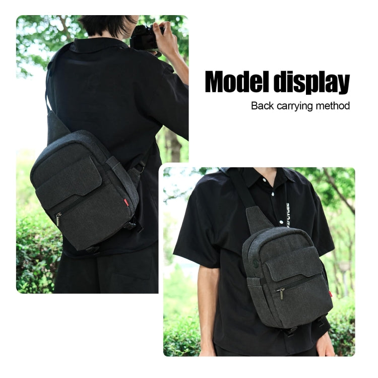 Cwatcun D93 Camera Bag Canvas Shoulder Bag, Size:21 x 14 x 30cm Black - Strap Satchel by Cwatcun | Online Shopping South Africa | PMC TechLife | Buy Now Pay Later Mobicred