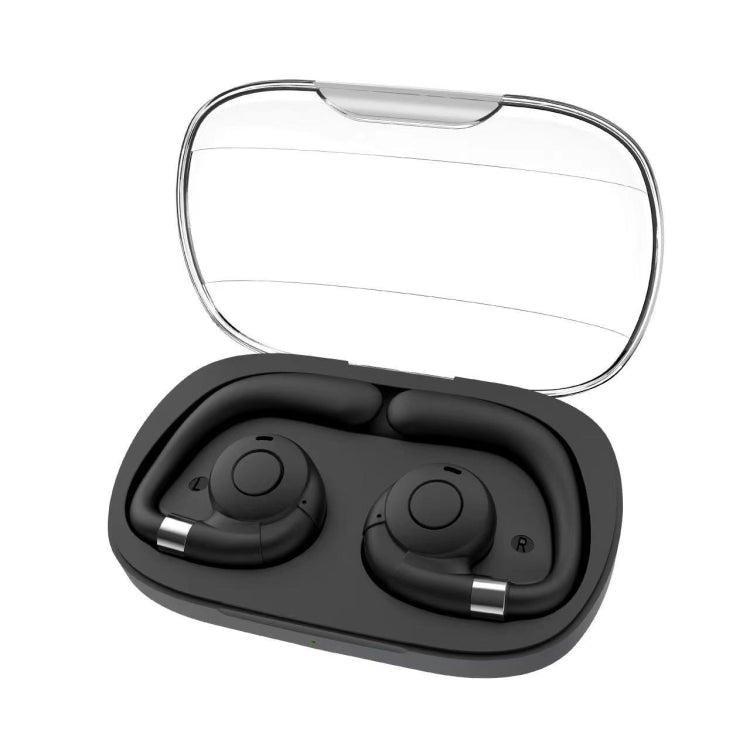 HF02 Ear Clip Bone Conduction TWS Noise Reduction Bluetooth Earphone(Black) - TWS Earphone by PMC Jewellery | Online Shopping South Africa | PMC Jewellery | Buy Now Pay Later Mobicred