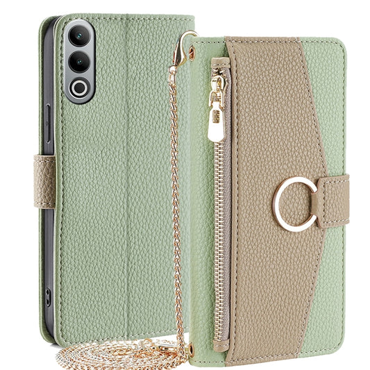 For OnePlus Nord CE4 Crossbody Litchi Texture Leather Phone Case(Green) - OnePlus Cases by PMC Jewellery | Online Shopping South Africa | PMC Jewellery | Buy Now Pay Later Mobicred