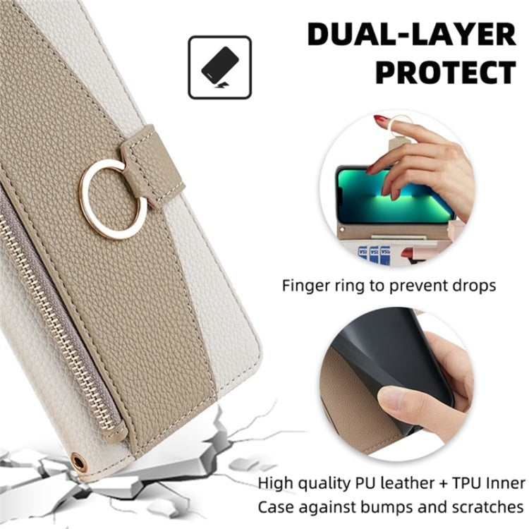 For Honor Magic5 Pro Crossbody Litchi Texture Leather Phone Case(White) - Honor Cases by PMC TechLife | Online Shopping South Africa | PMC TechLife | Buy Now Pay Later Mobicred