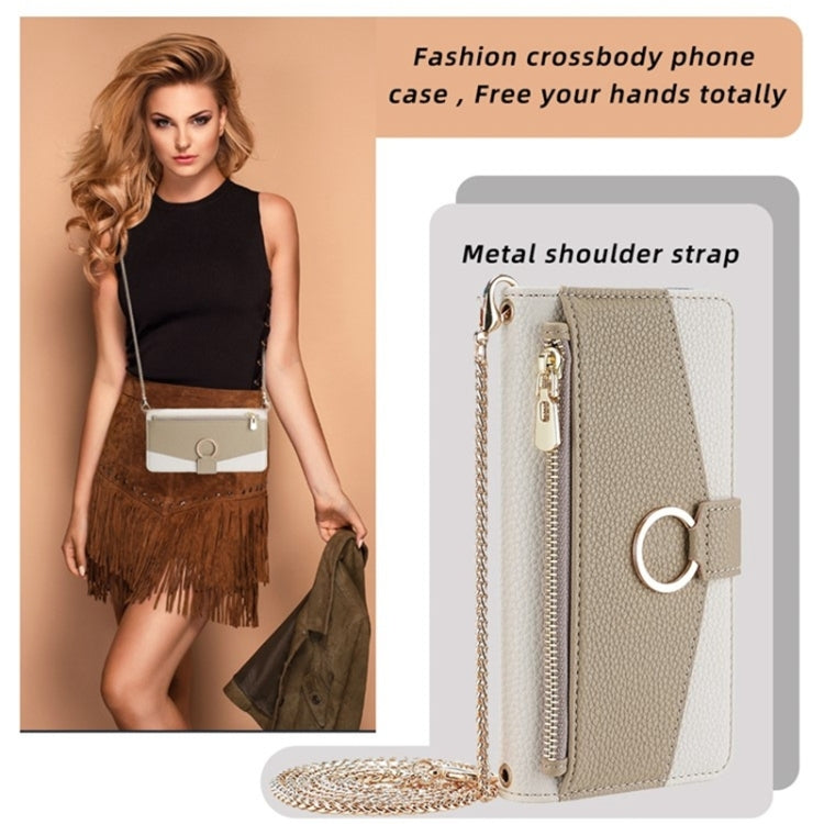 For Honor X8a Crossbody Litchi Texture Leather Phone Case(White) - Honor Cases by PMC TechLife | Online Shopping South Africa | PMC TechLife | Buy Now Pay Later Mobicred