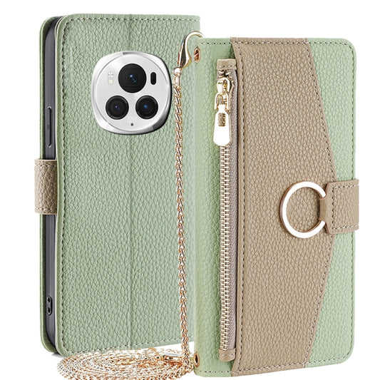 For Honor Magic6 Pro 5G Crossbody Litchi Texture Leather Phone Case(Green) - Honor Cases by PMC Jewellery | Online Shopping South Africa | PMC Jewellery | Buy Now Pay Later Mobicred