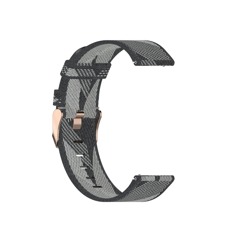 20mm Universal Stripe Weave Nylon Watch Band(Grey) - free shipping - PMc TechLife - Order now!
