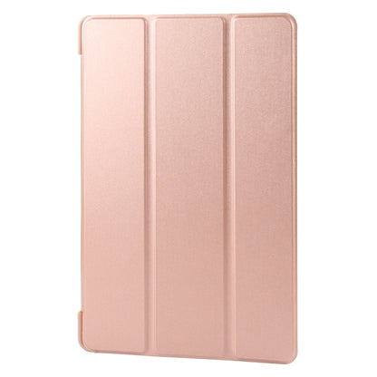 For Samsung Galaxy Tab A9+ Tri-fold Holder Flip Horizontal Flip TPU Leather Tablet Case(Rose Gold) - Galaxy Tab A9+ by PMC Jewellery | Online Shopping South Africa | PMC Jewellery