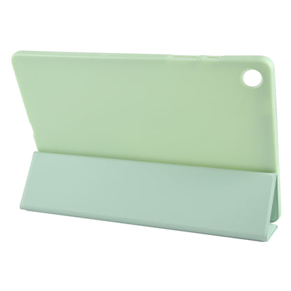 For Samsung Galaxy Tab A9+ Tri-fold Holder Flip Horizontal Flip TPU Leather Tablet Case(Green) - Galaxy Tab A9+ by PMC Jewellery | Online Shopping South Africa | PMC Jewellery