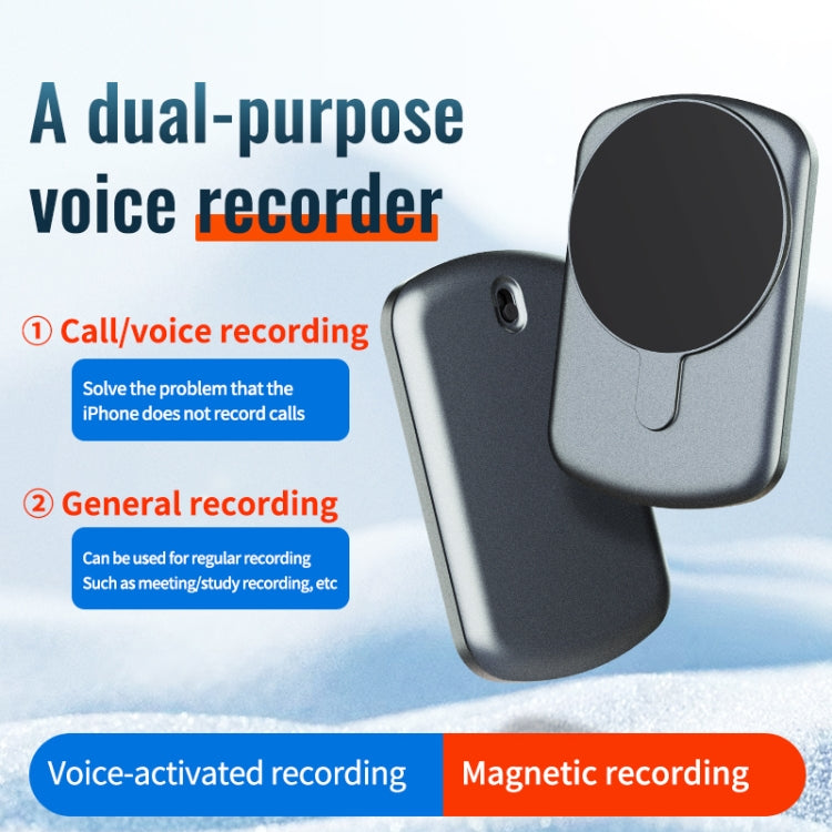 JNN A1 Strong Magnetic Mobile Call Voice Recorder, Memory:4GB(Black) - Recording Pen by JNN | Online Shopping South Africa | PMC TechLife | Buy Now Pay Later Mobicred