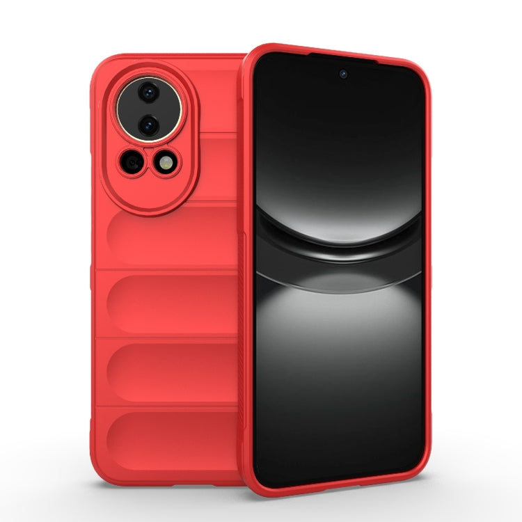 For Huawei nova 12 5G Magic Shield TPU + Flannel Phone Case(Red) - Huawei Cases by PMC TechLife | Online Shopping South Africa | PMC TechLife | Buy Now Pay Later Mobicred