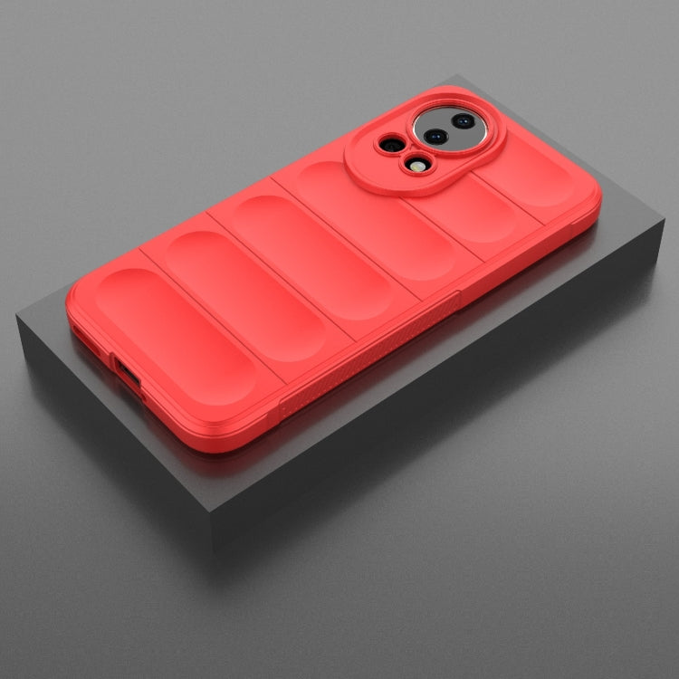 For Huawei nova 12 5G Magic Shield TPU + Flannel Phone Case(Red) - Huawei Cases by PMC TechLife | Online Shopping South Africa | PMC TechLife | Buy Now Pay Later Mobicred