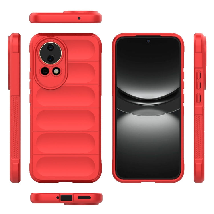 For Huawei nova 12 5G Magic Shield TPU + Flannel Phone Case(Red) - Huawei Cases by PMC TechLife | Online Shopping South Africa | PMC TechLife | Buy Now Pay Later Mobicred