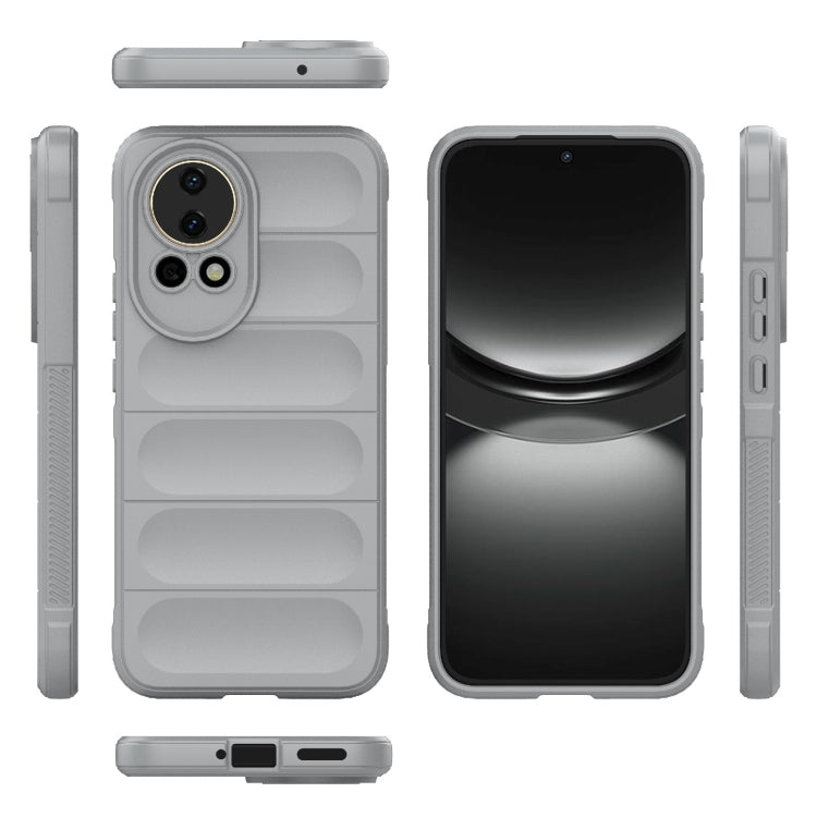 For Huawei nova 12 5G Magic Shield TPU + Flannel Phone Case(Grey) - Huawei Cases by PMC TechLife | Online Shopping South Africa | PMC TechLife | Buy Now Pay Later Mobicred