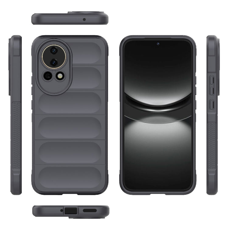 For Huawei nova 12 5G Magic Shield TPU + Flannel Phone Case(Dark Grey) - Huawei Cases by PMC Jewellery | Online Shopping South Africa | PMC Jewellery | Buy Now Pay Later Mobicred