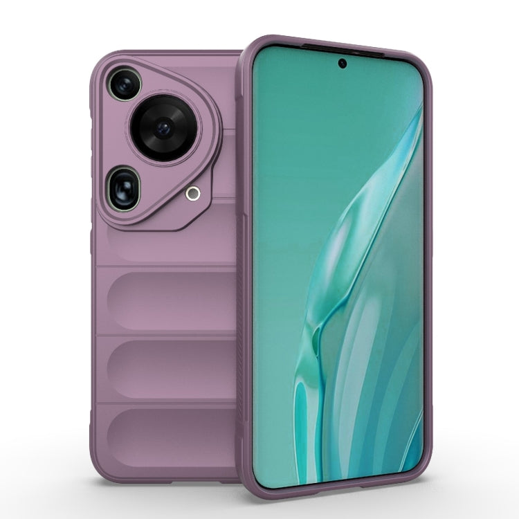 For Huawei Pura 70 Ultra Magic Shield TPU + Flannel Phone Case(Purple) - Huawei Cases by PMC Jewellery | Online Shopping South Africa | PMC Jewellery | Buy Now Pay Later Mobicred